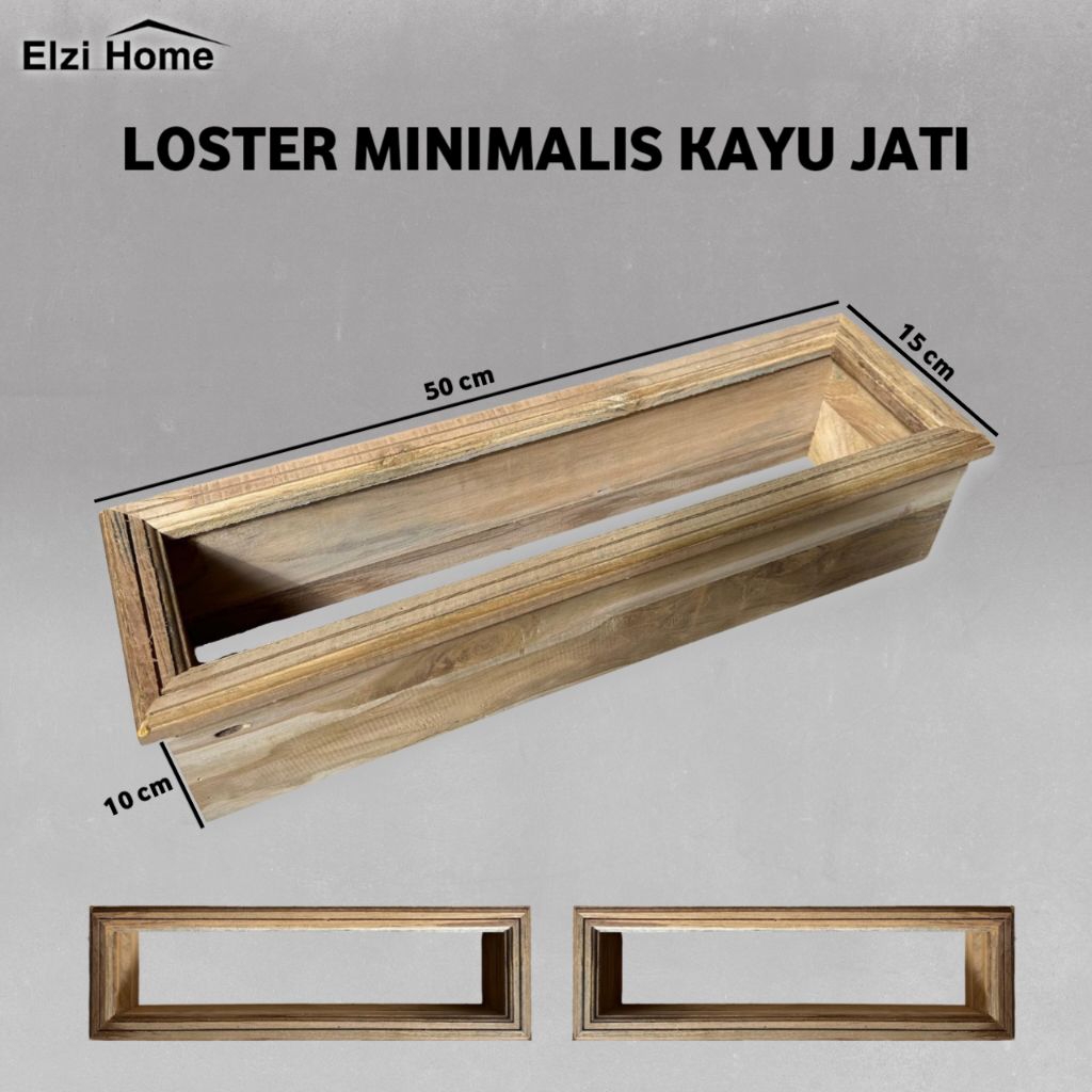 Loster Minimalis Kayu Jati Asli Roster Moderen untuk lubang angin ventilasi udara