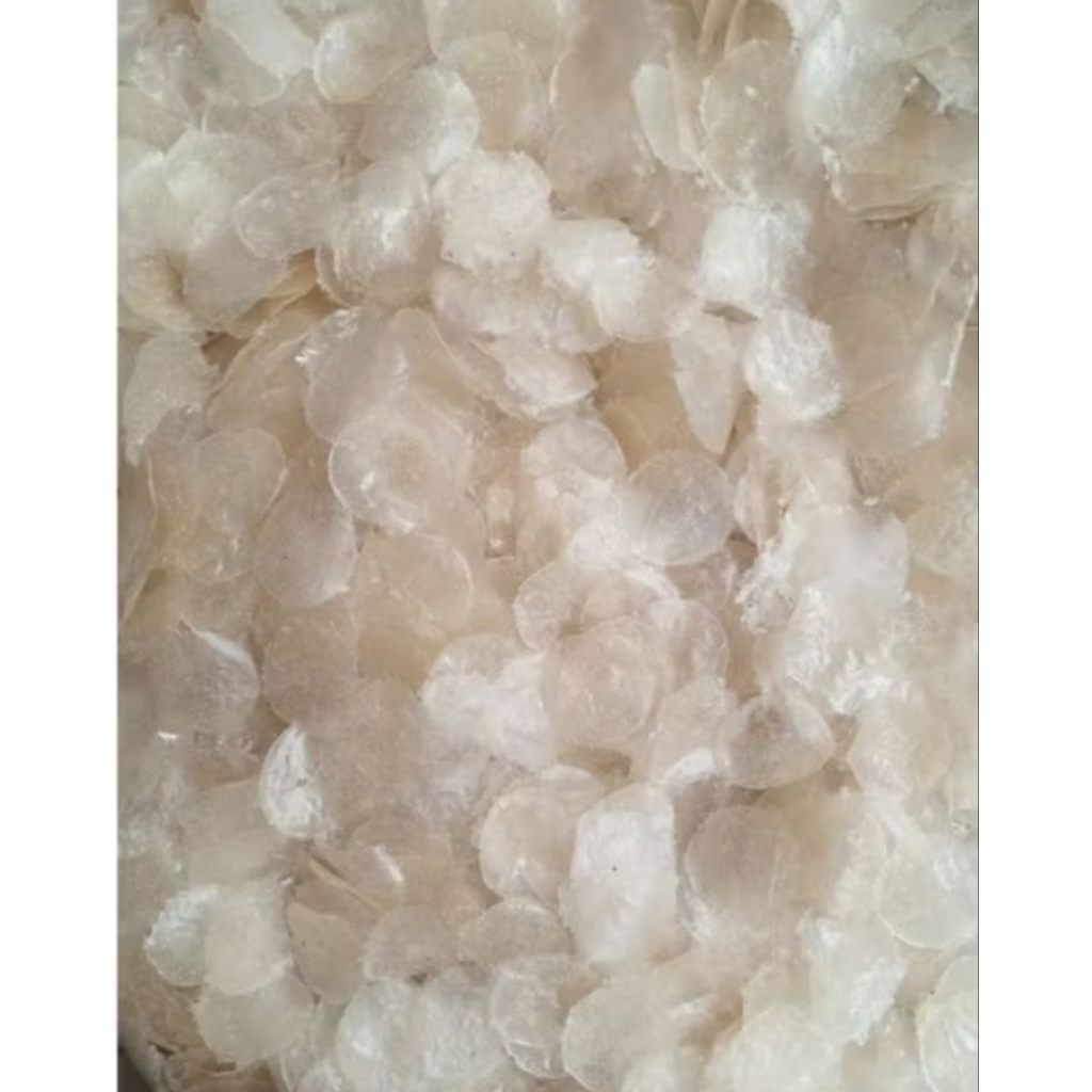 keripik kaca koin/pikca mentah 1kg