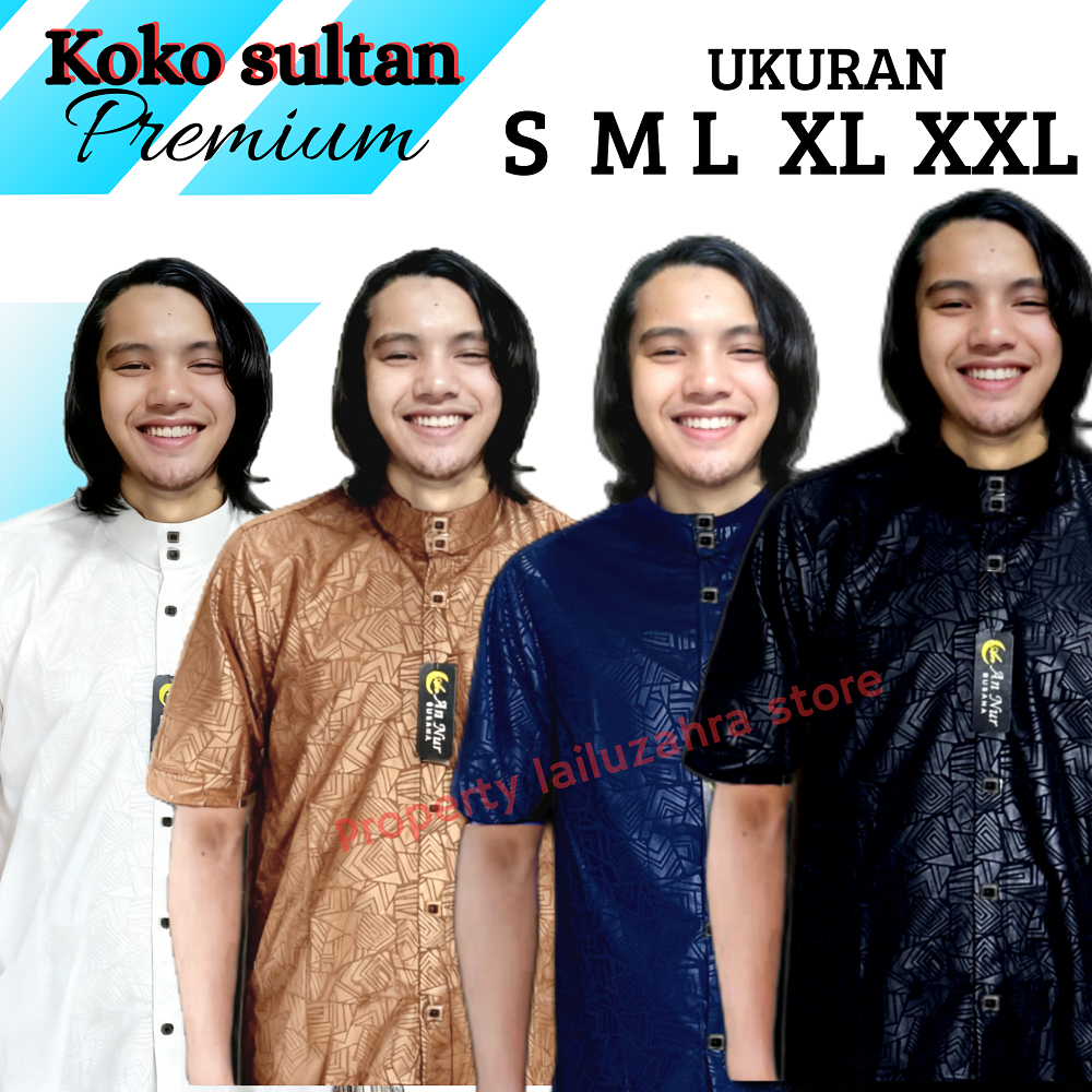 KOKO SULTAN PENDEK BAHAN WOLFIS EMBOS PREMIUM