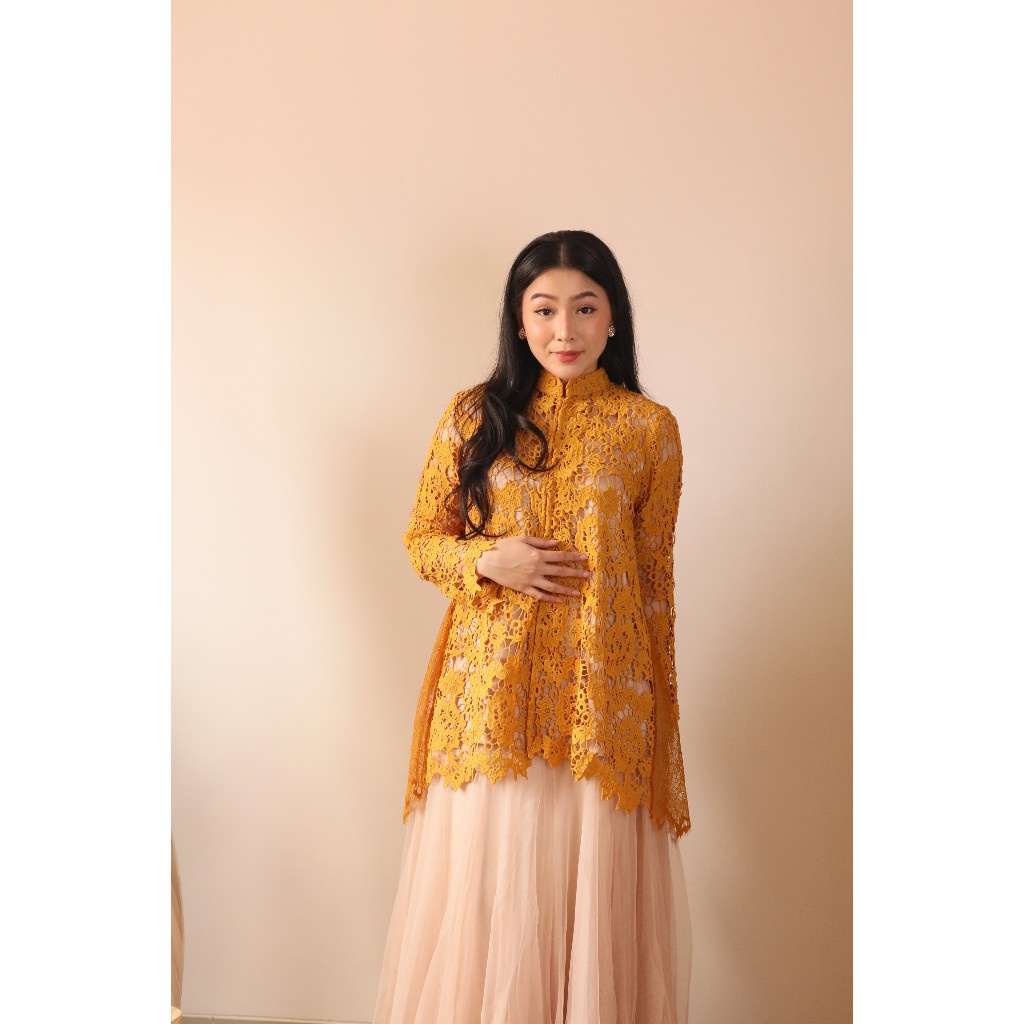 SarahDewanto Kebaya Prada Santili Kuning