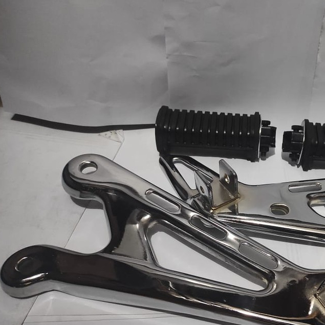 DUDUKAN STEP RX KING BELAKANG RX KING MASTER 04 CROOM PLUS INJAKAN KARET STEP BELAKANG