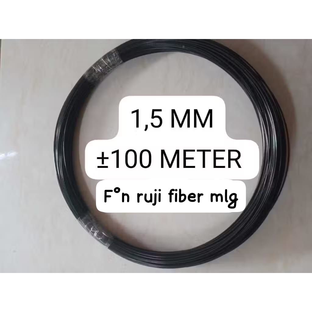 ruji fiber sangkar 1,5mm hitam