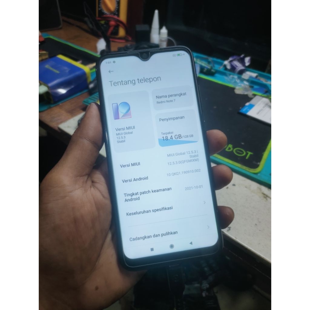 LCD ORI COPOTAN PLUS FRAME SET REDMI NOTE 7 NORMAL