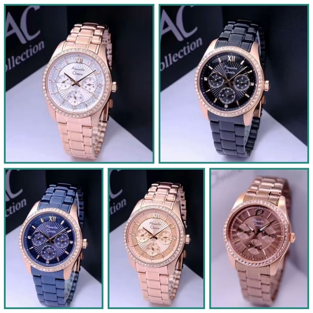 AC 2645 ALEXANDRE CHRISTIE WANITA 2645 JAM TANGAN WANITA ORIGINAL