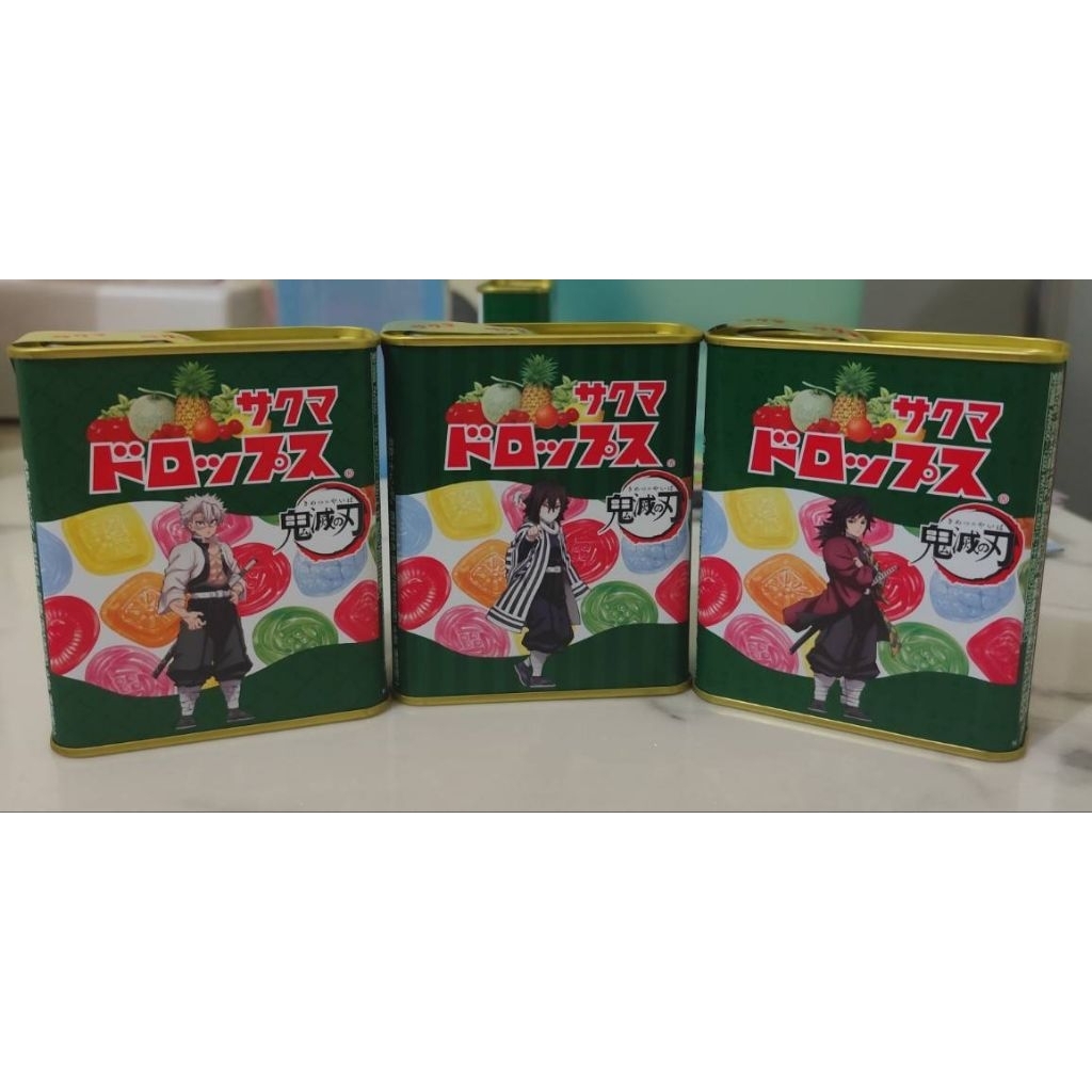 Sakuma Drops Candy permen Kimetsu no Yaiba / Demon Slayer - Sanemi Shinazugawa Iguro Obanai Tomioka 