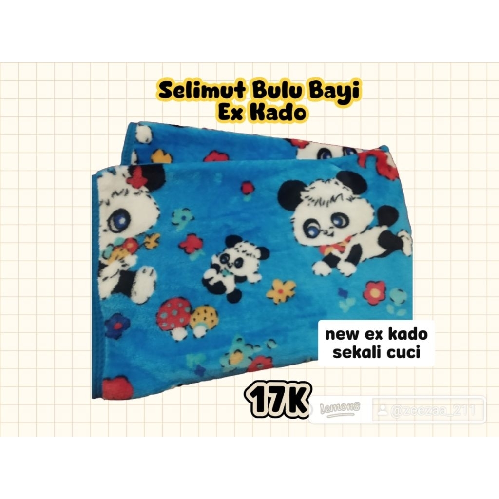 Selimut Bulu Bayi Ex Kado