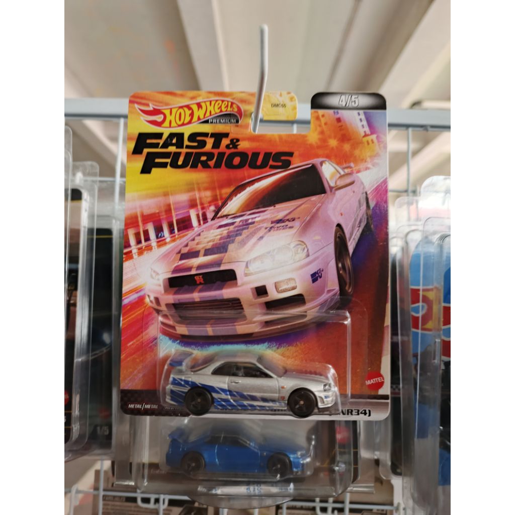 HOT WHEELS PREMIUM FAST AND FURIOUS NISSAN SKYLINE GT-R (BNR34)