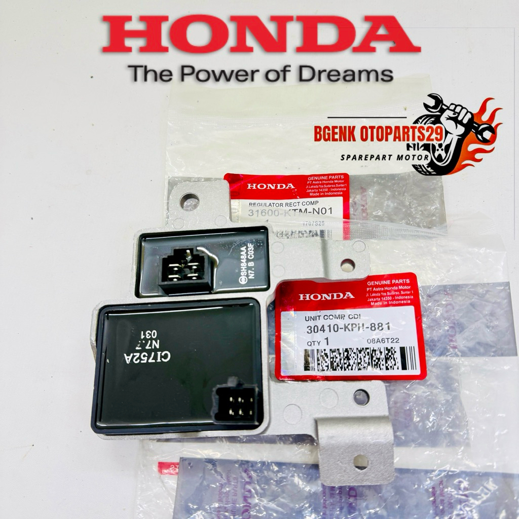 KIPROK REGULATOR KTM+CDI KPH HONDA KHARISMA KIRANA SUPRA X 125 LAMA ORIGINAL HGP