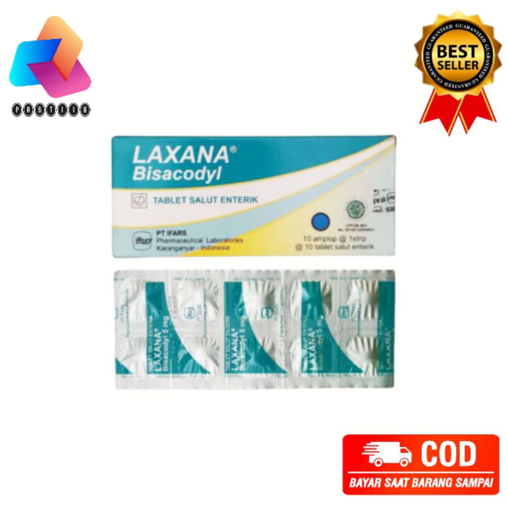 LAXANA Obat untuk memperlancar BAB Dan sakit perut Jual per 1 strip