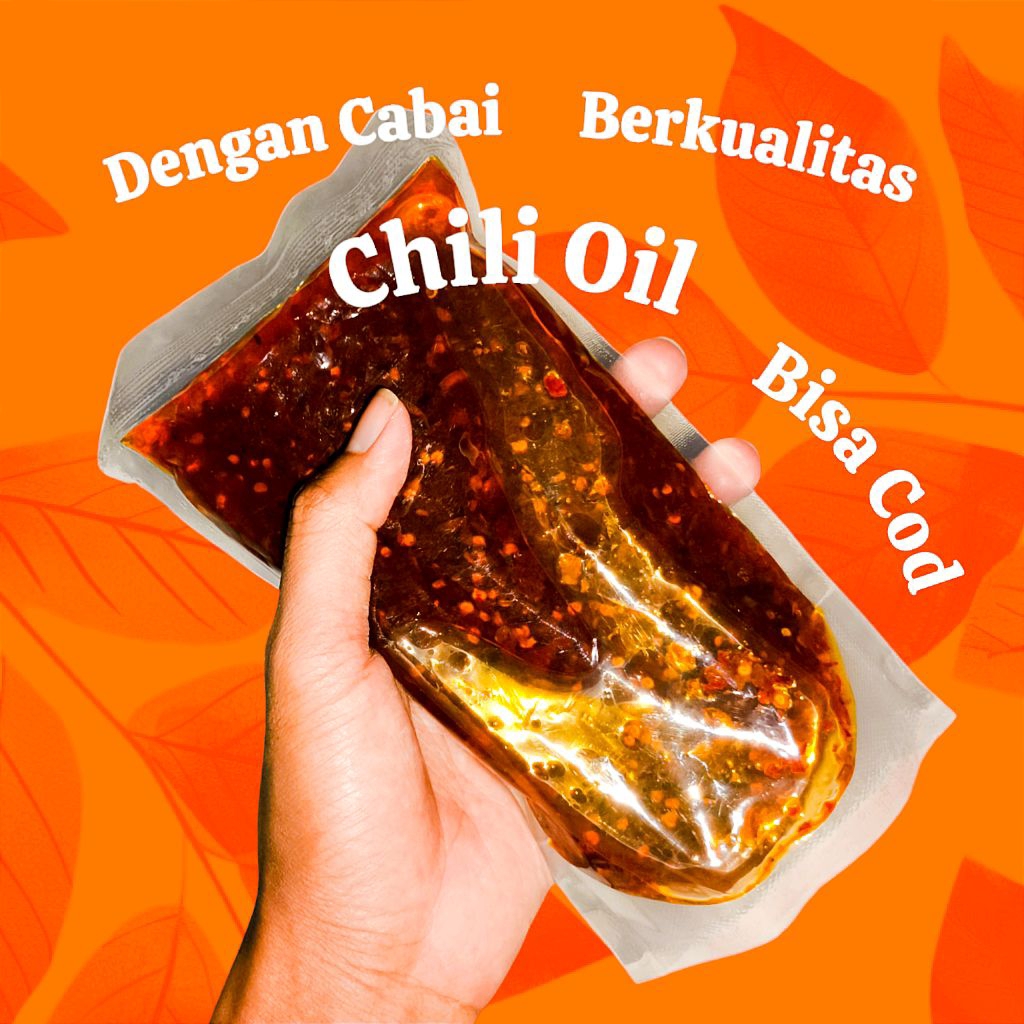 Chili Oil Pedas Gurih 500ml & 250ml Premium Murah enak pedas gurih jeletot Halal Mui. cocok buat dim