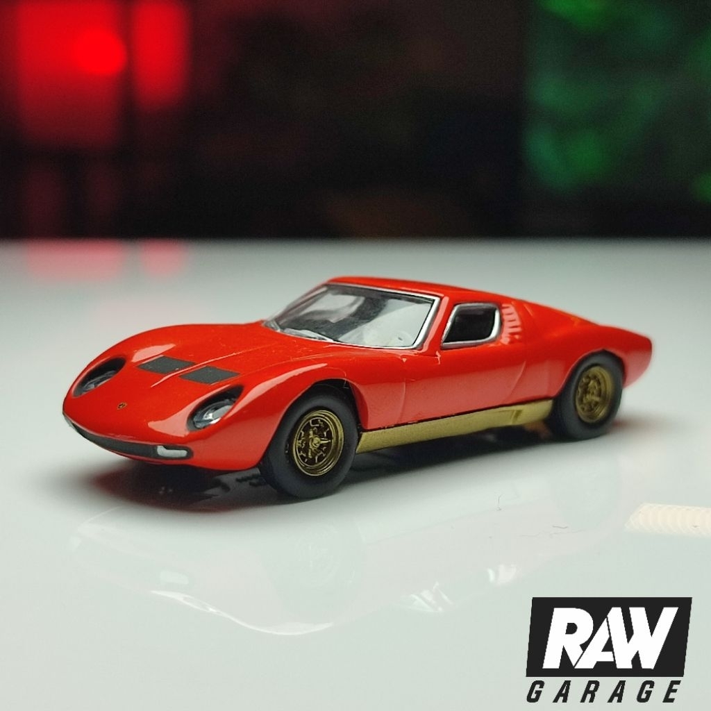 Kyosho 1:64 Lamborghini Miura P400SV Red Merah