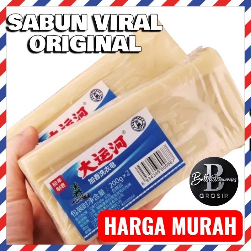 BELLA | 200GRAM Sabun VIRAL ANTI NODA AJAIB ORIGINAL Penghilang Anti Noda Bekas Pakaian Baju Sandal 