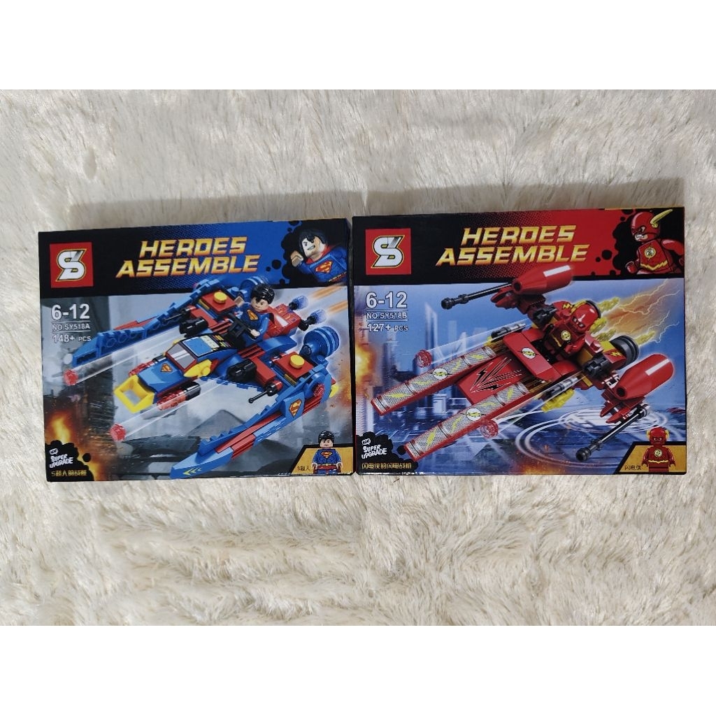 BLOCK HEROES ASSEMBLE SY518 SUPERMAN FLASH