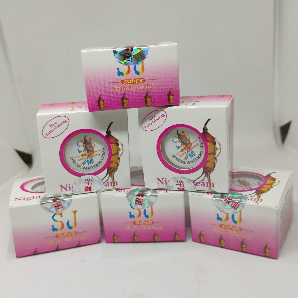 (3 pcs) SJ Ginseng Extra Super Gingseng Krim Malam Pelembab Wajah