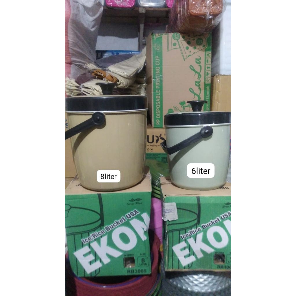 Termos Nasi 6 Liter dan 8 Liter / Rice Bucket / Termos Es Nasional