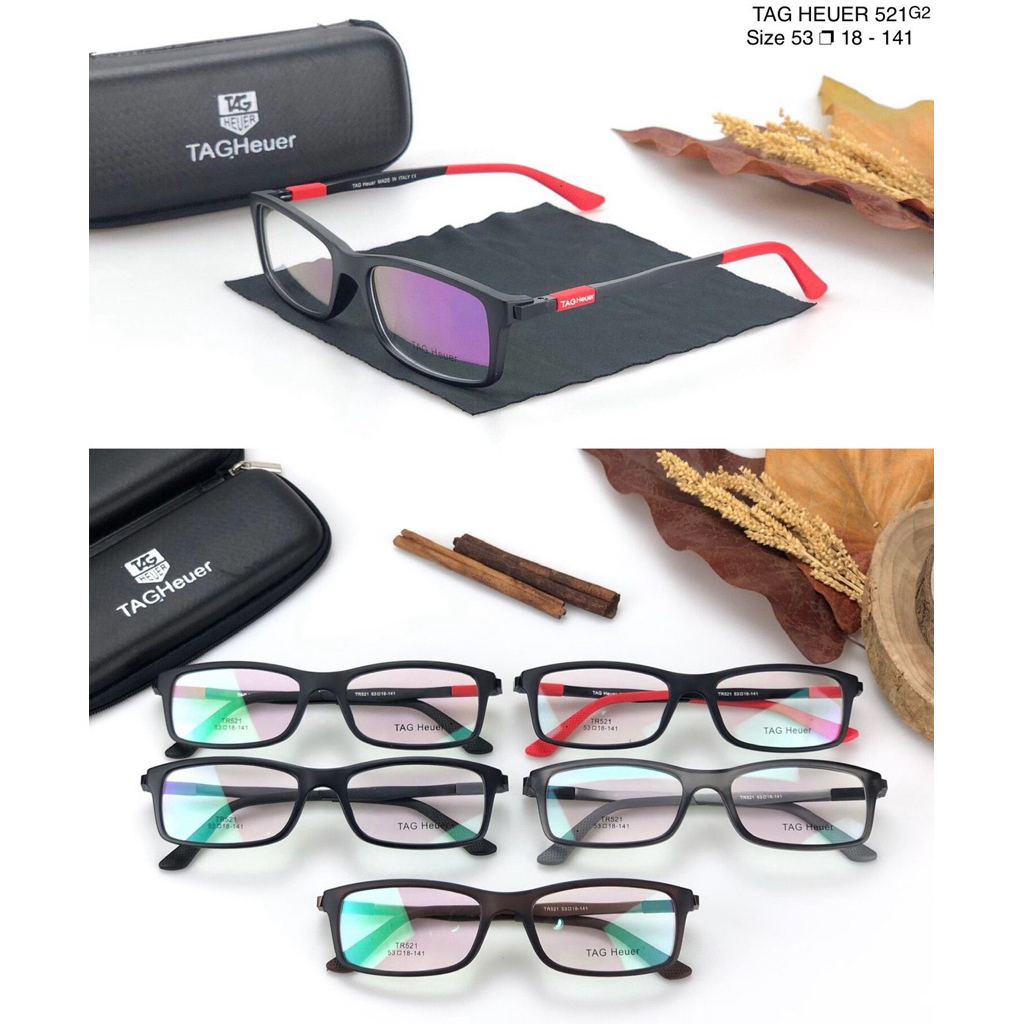 frame kacamata tag heuer 521 kacamata fashion pria bisa lensa minus anti radiasi photochromic