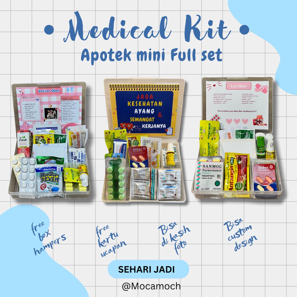 (satu hari jadi) Custom Apotek mini Buat Pacar || Apotek mini || Kado untuk Pacar || Kotak Apotek mi