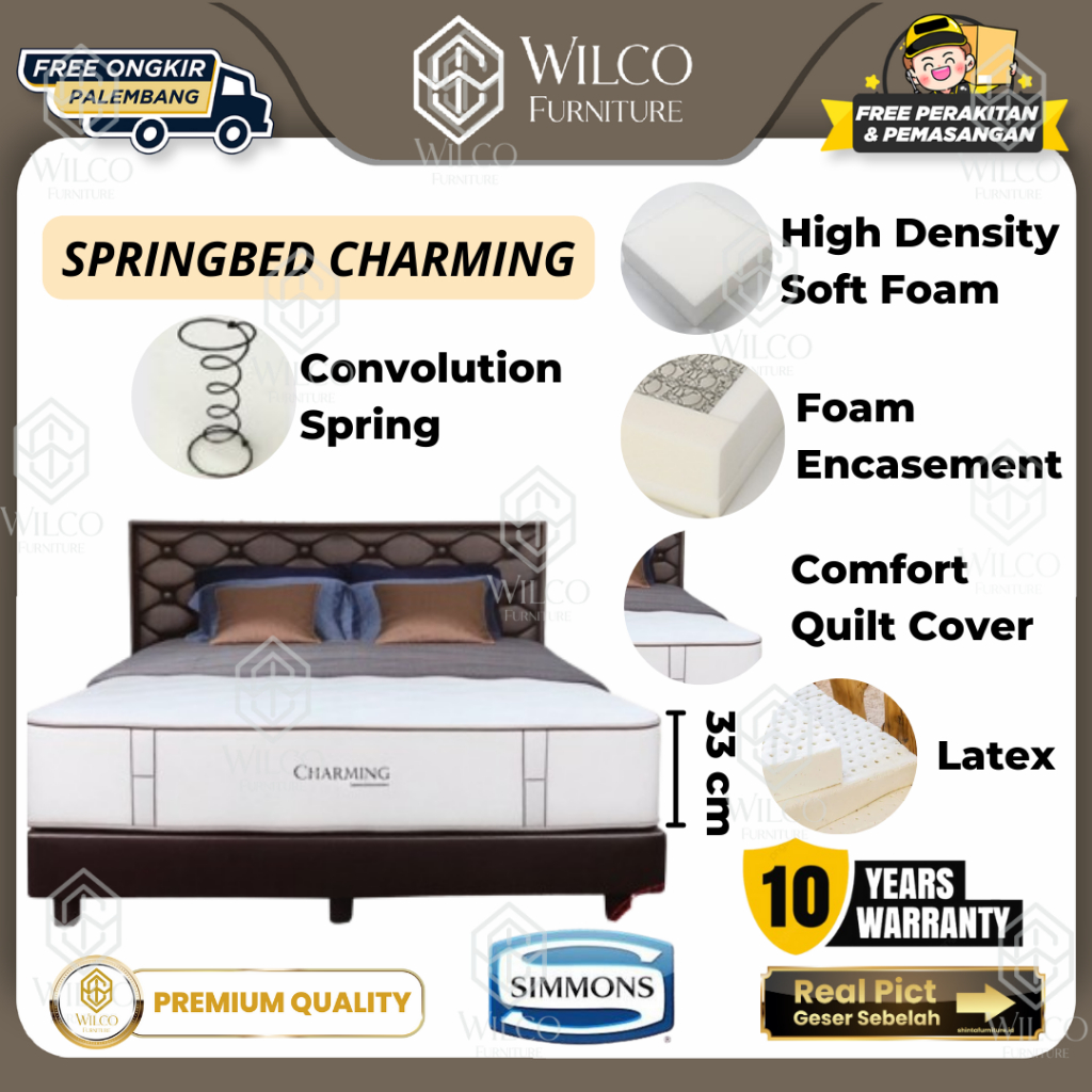Springbed Charming by Simmons | Kasur Matras Simmons DeepSleep Series