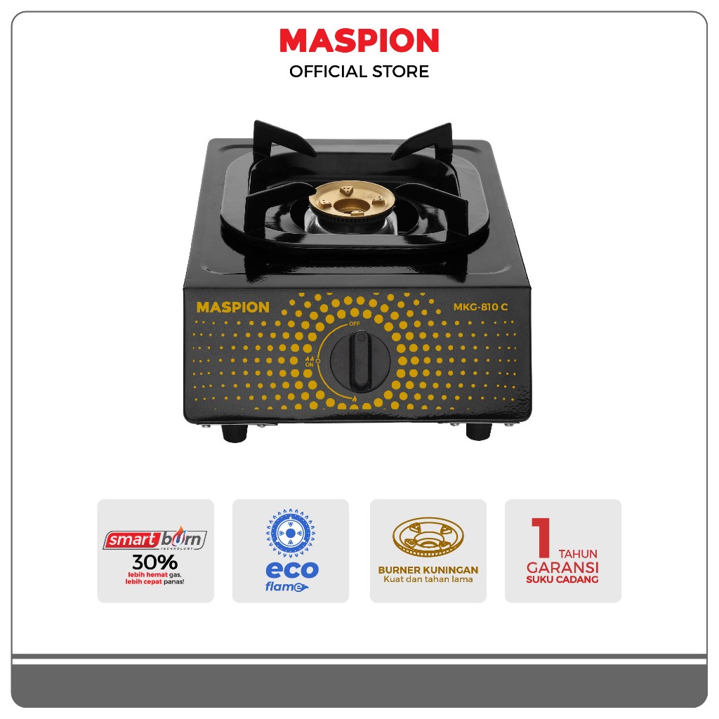 Maspion Kompor Gas 1 Tungku Coating MKS-810 C