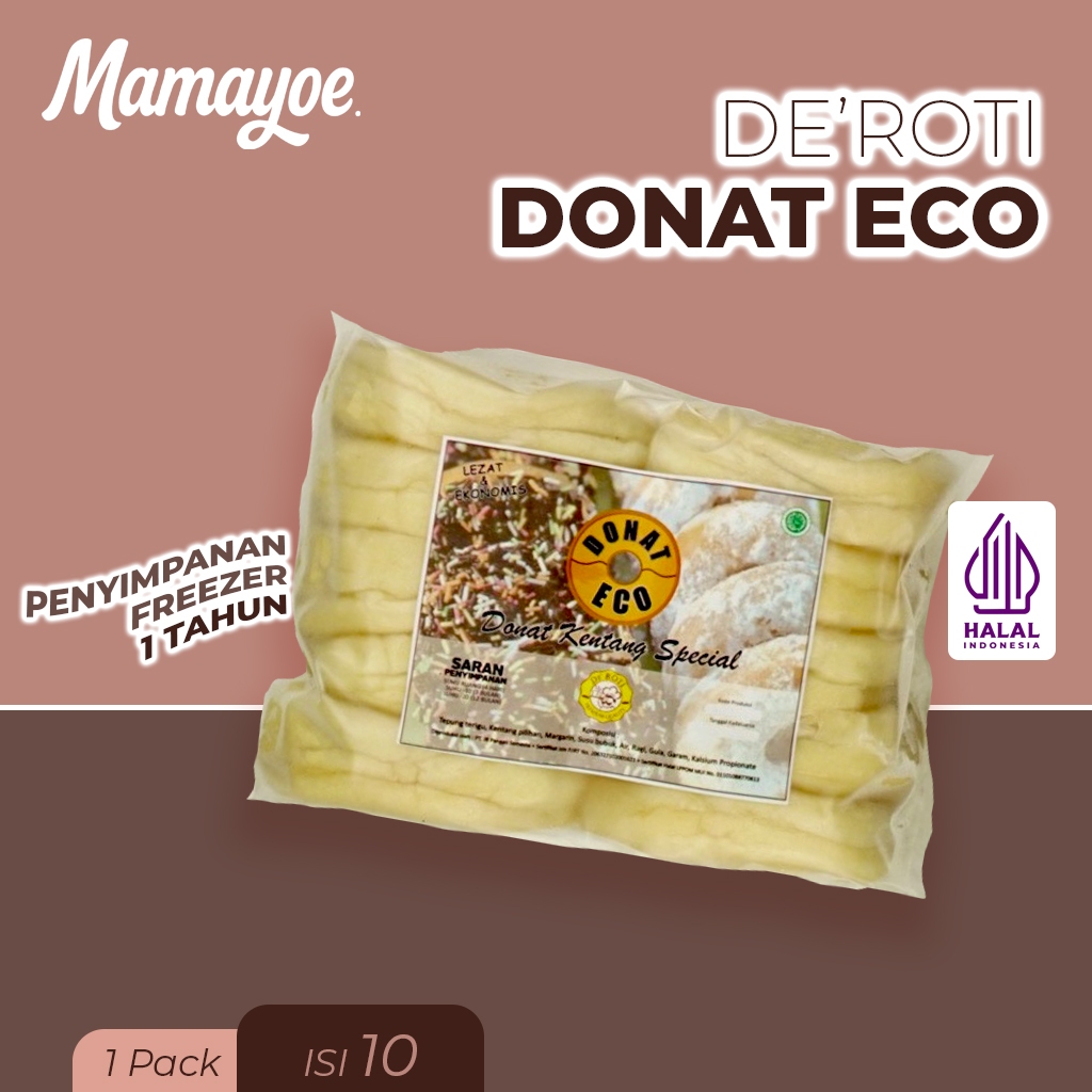 De'Roti - Donat Eco Isi 10pcs Lembut dan Hemat