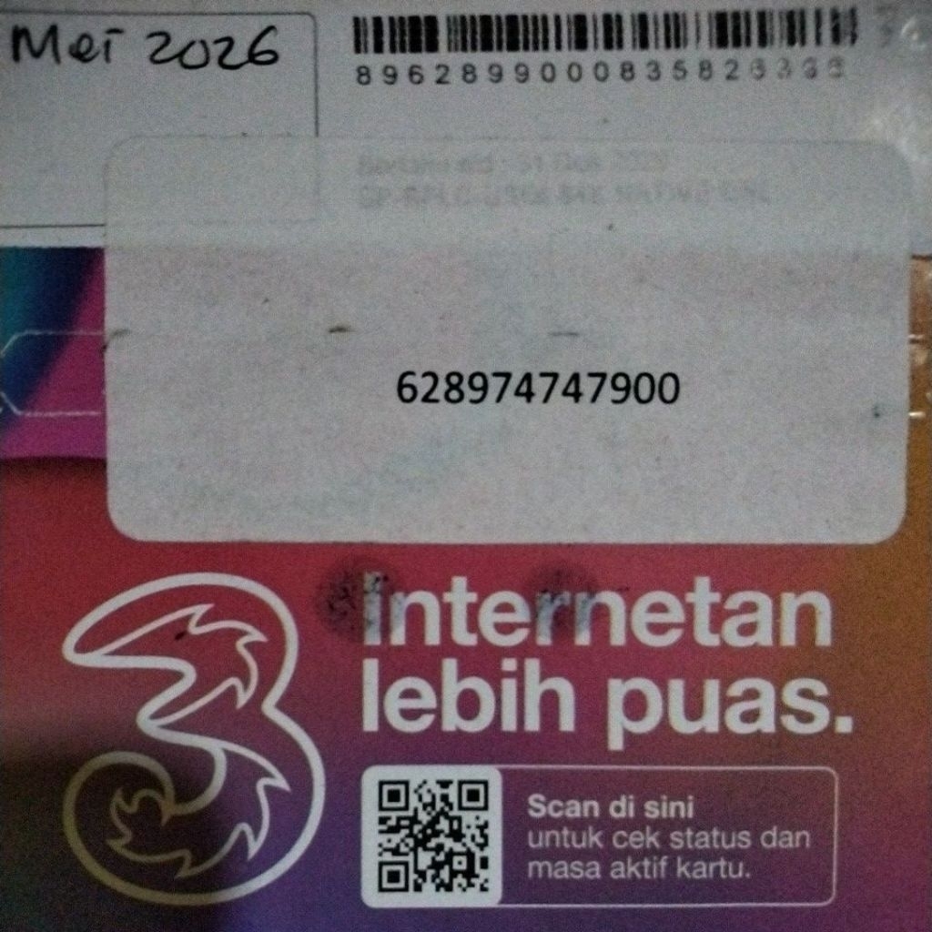 nomor cantik tri 11 digit abab 900