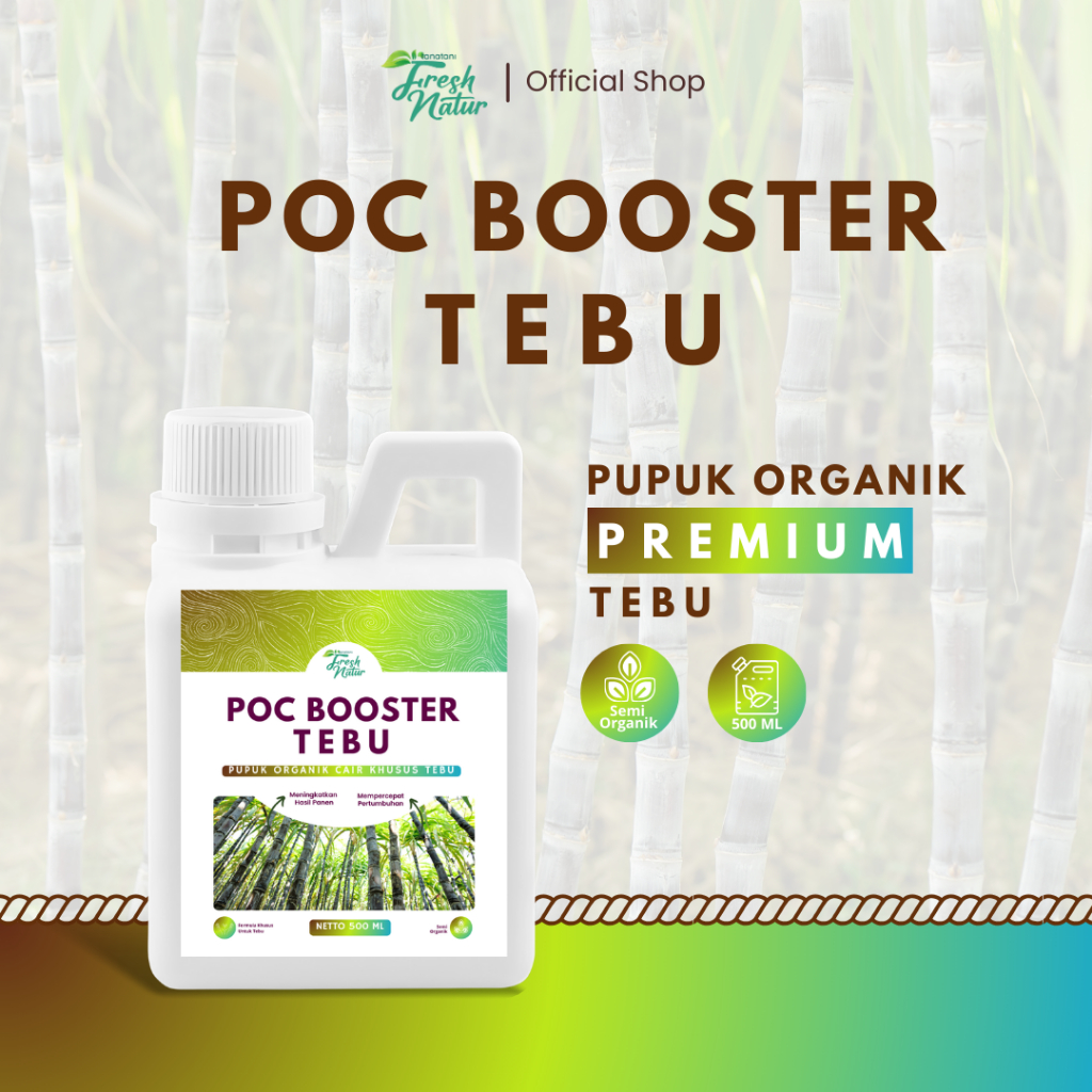 [COD] POC BOOSTER TEBU 500 ML - Pupuk Organik Cair & ZPT Khusus Pelebat Tanaman Tebu