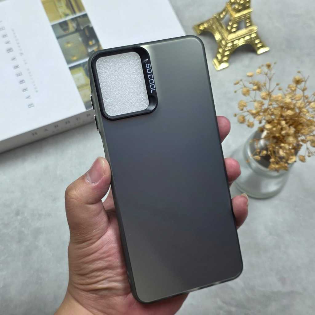 POCO M4 PRO POCO M7 4G CASE SOCOOL BLACK CASE IMD HYBRID PLATE HOLOGRAM POCO M4 PRO POCO M7 4G SCB