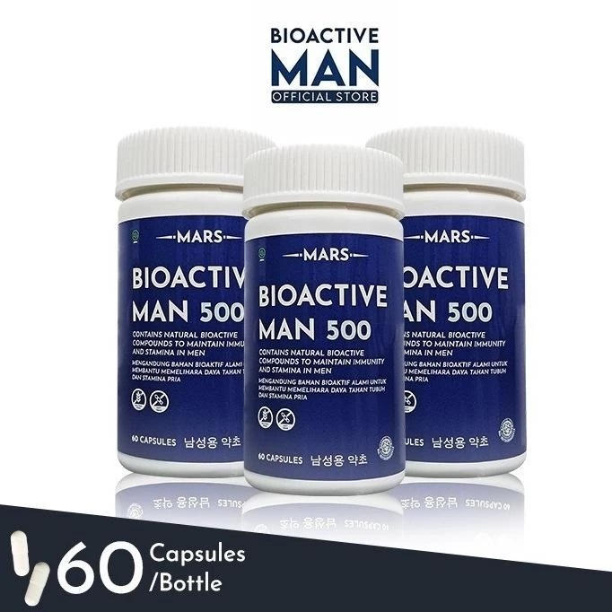 Suplemen Bioactive Man 500 ORIGINAL Kesehatan Pria Penyubur Stamina Sperm Promil Porgram