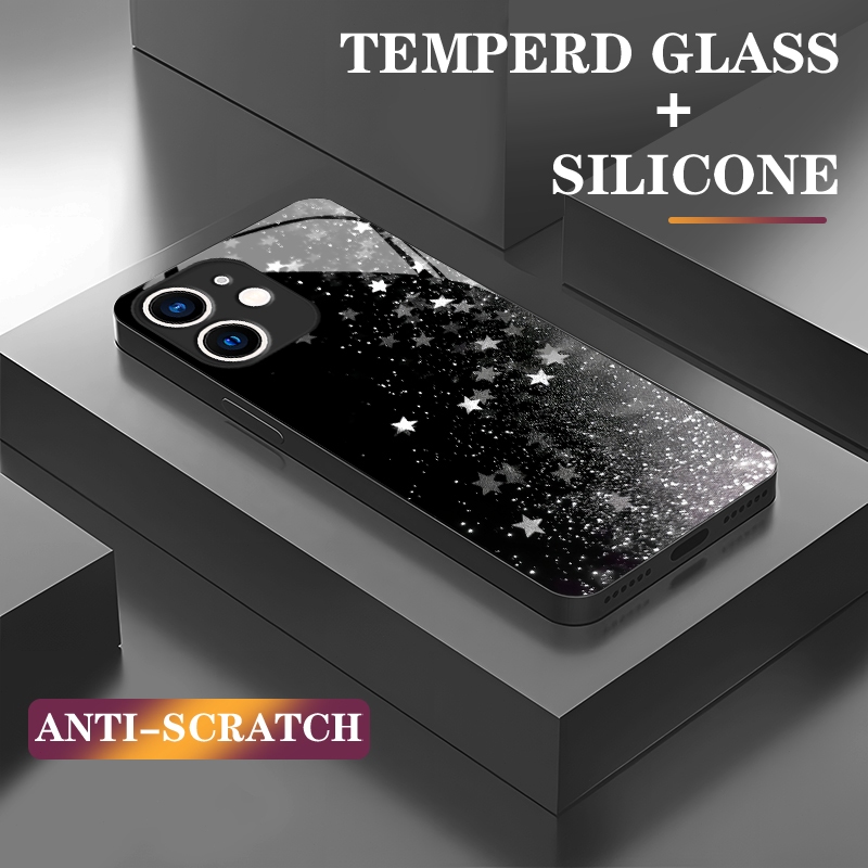 Case Kaca Soft Edge Untuk Case Mi A2 12/12X/12S Mi11TPro Lite Case Redmi A1 A2 12C 11A 10C 10X 9C 8 