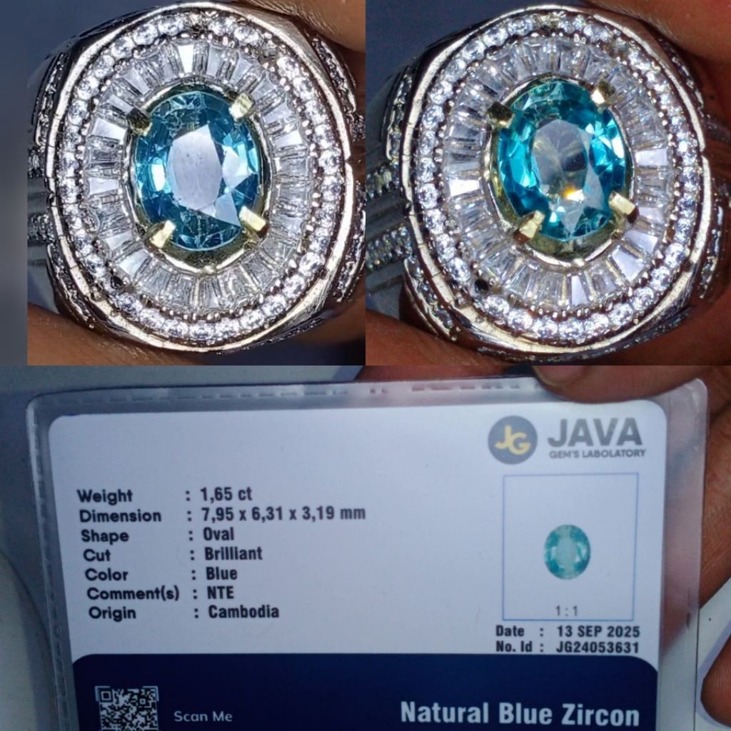 Natural Blue Zircon
