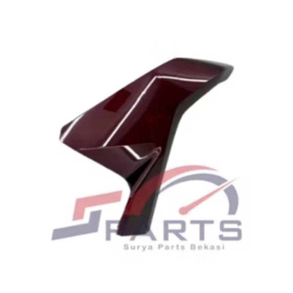 COVER SAMBUNGAN SAYAP KANAN HONDA PCX 160 NEW 2025 MERAH ATI BURGUNDY ORIGINAL