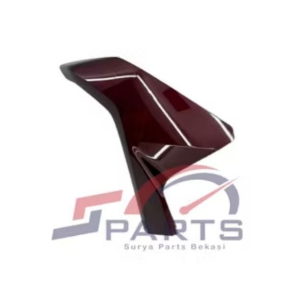 COVER SAMBUNGAN SAYAP KIRI HONDA PCX 160 NEW 2025 MERAH ATI BURGUNDY ORIGINAL