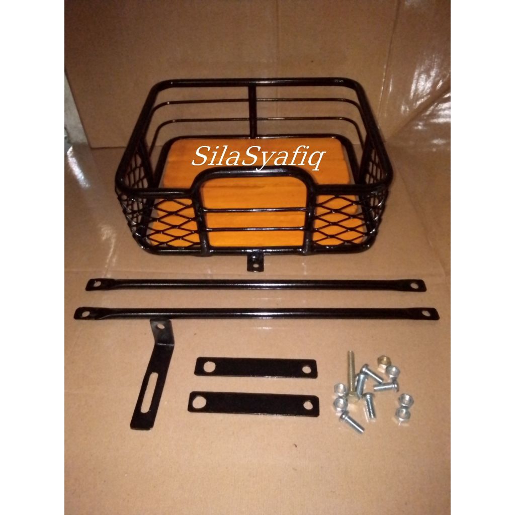keranjang sepeda  depan pixi motip ram