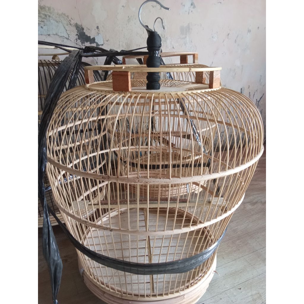 kandang perkutut rotan polos