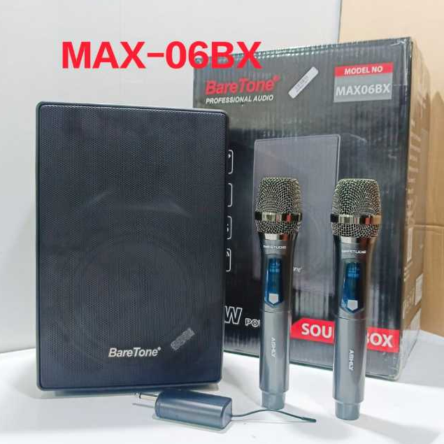Baretone speaker karaoke speaker aktif MAX06BX speaker 6 inch speaker portable baretone orginal