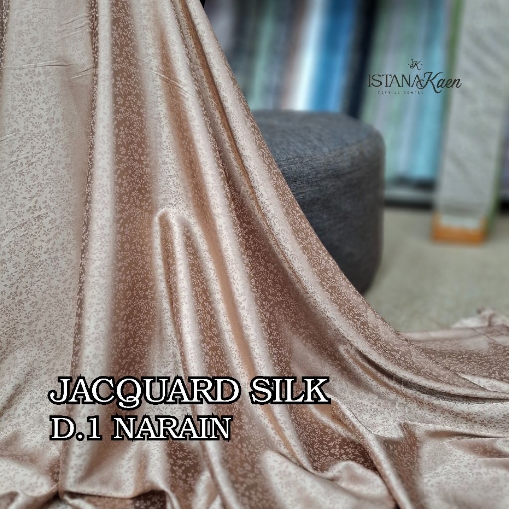 Jacquard Silk Narain | Jaguar Silk | Satin Silk | Jaguar Motif -ISTANAKAEN
