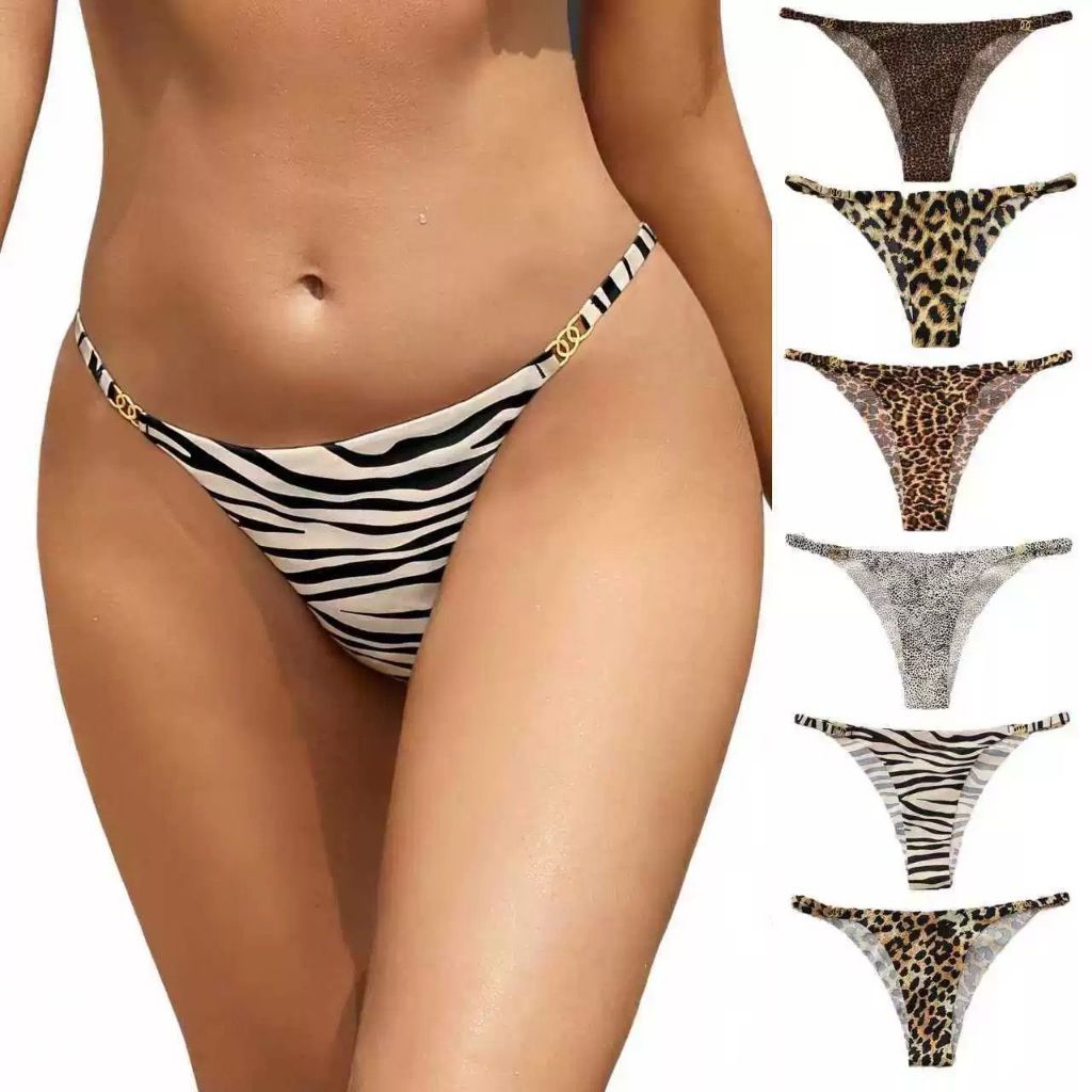 VG CD 057 Celana Dalam Wanita Motif Zebra,Macan Sexy ,Bahan Sutra Lembut, Cocok dipakai ke Pantai, d