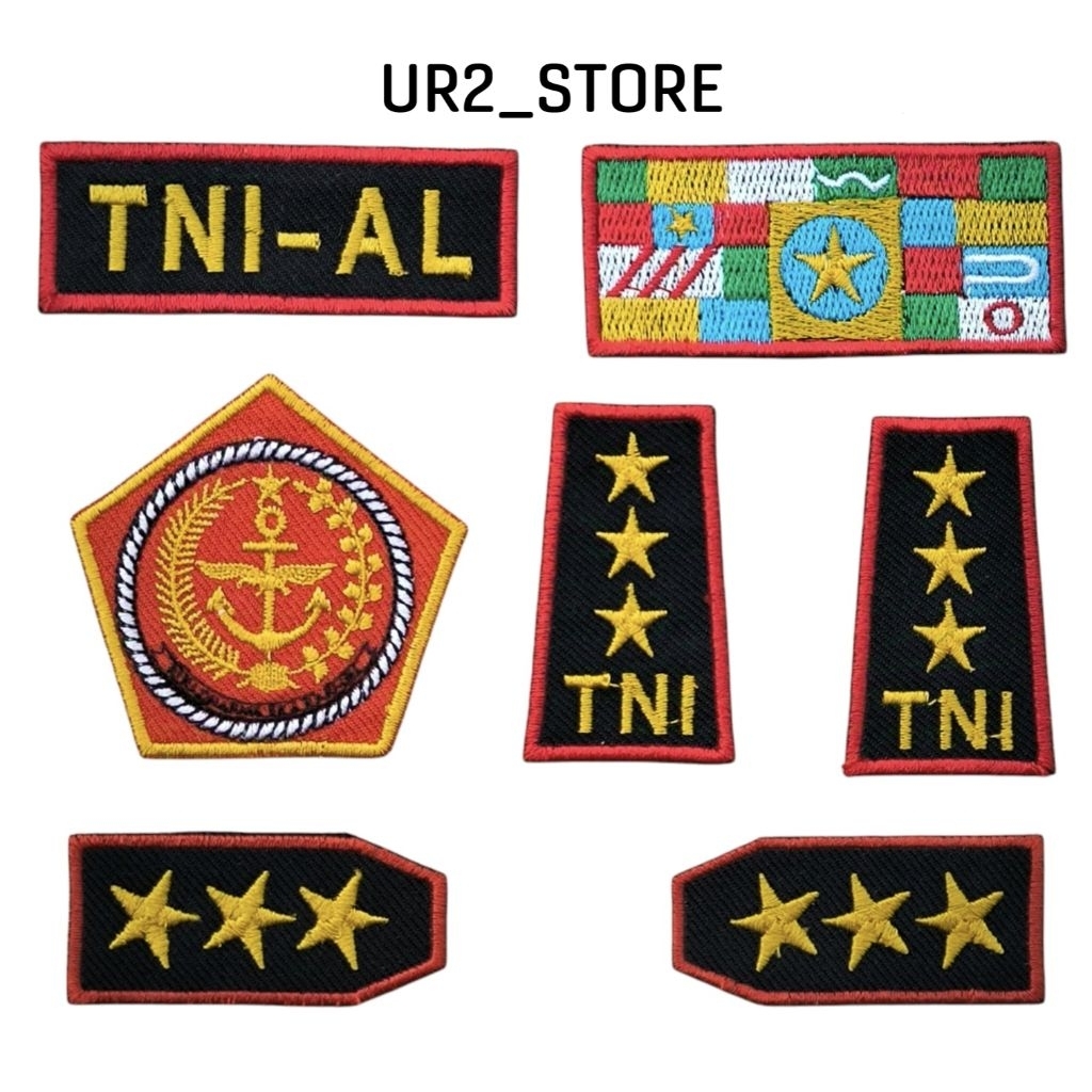 BORDIR BADGE EMBLEM LOGO, PROFESI ANAK, TNI AL