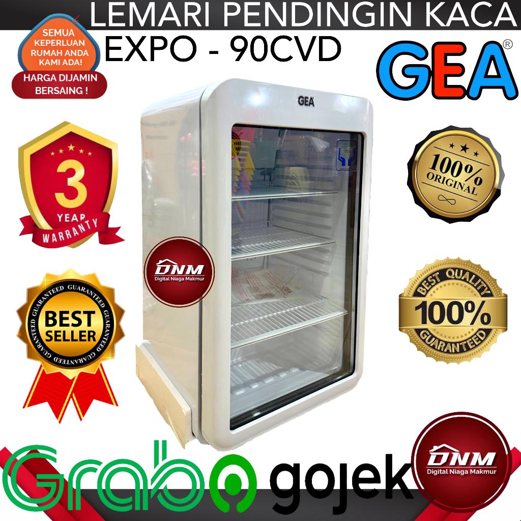 (KURIR INSTANT) Gea - Showcase Mini - Putih - Expo 90 CVD KHUSUS BOGOR Kulkas Mini Lemari Pendingin 