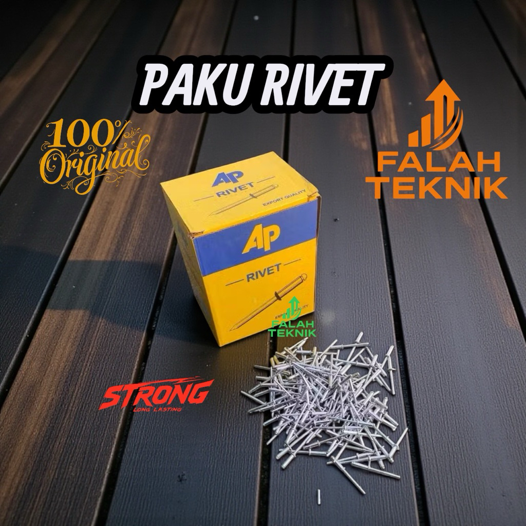 PAKU RIVET 550 MERK AP PAKU RIPET 4mm X 12,7mm