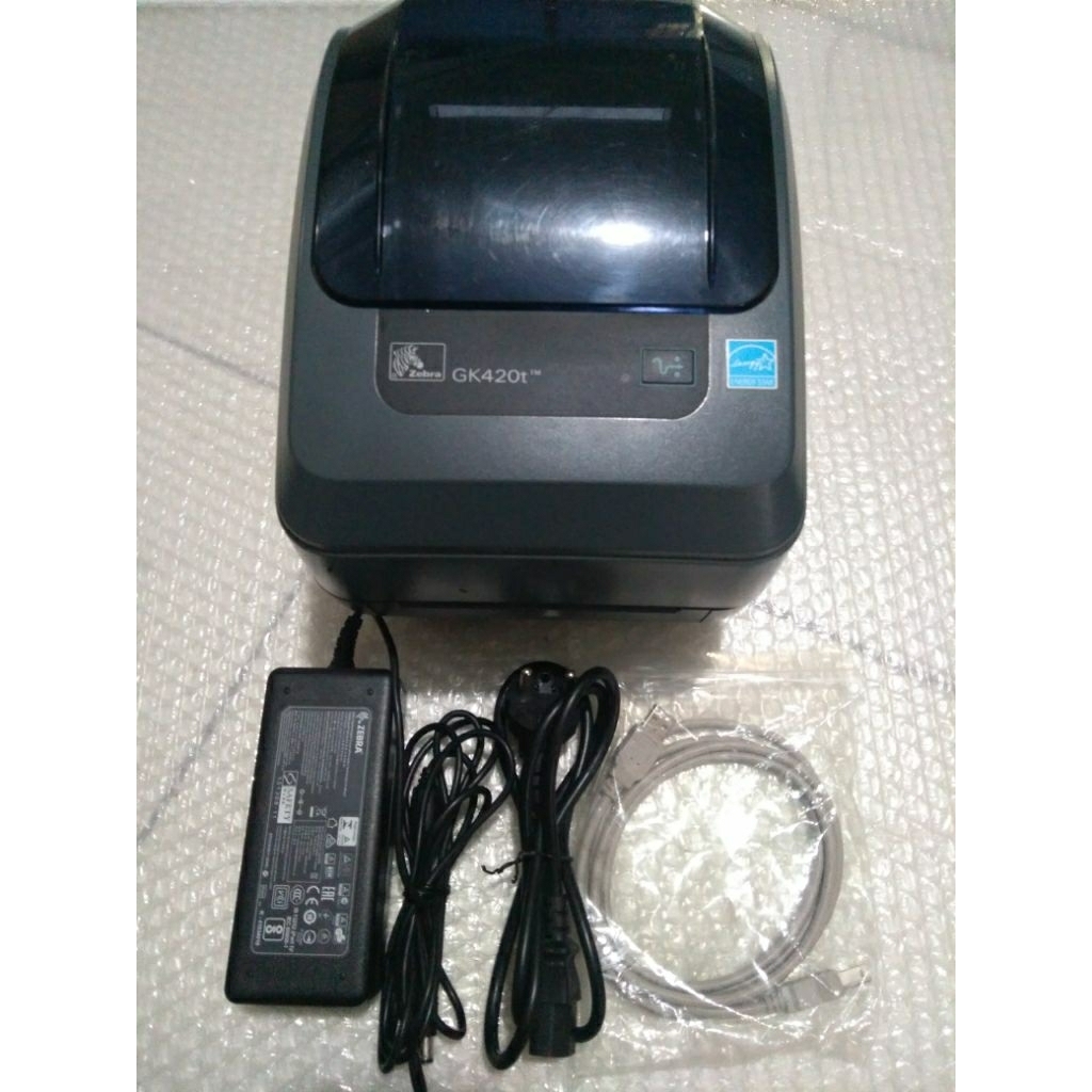 Printer Zebra GK420t USB Pararel Second All like New Printer Label Barcode Zebra Cetak Resi