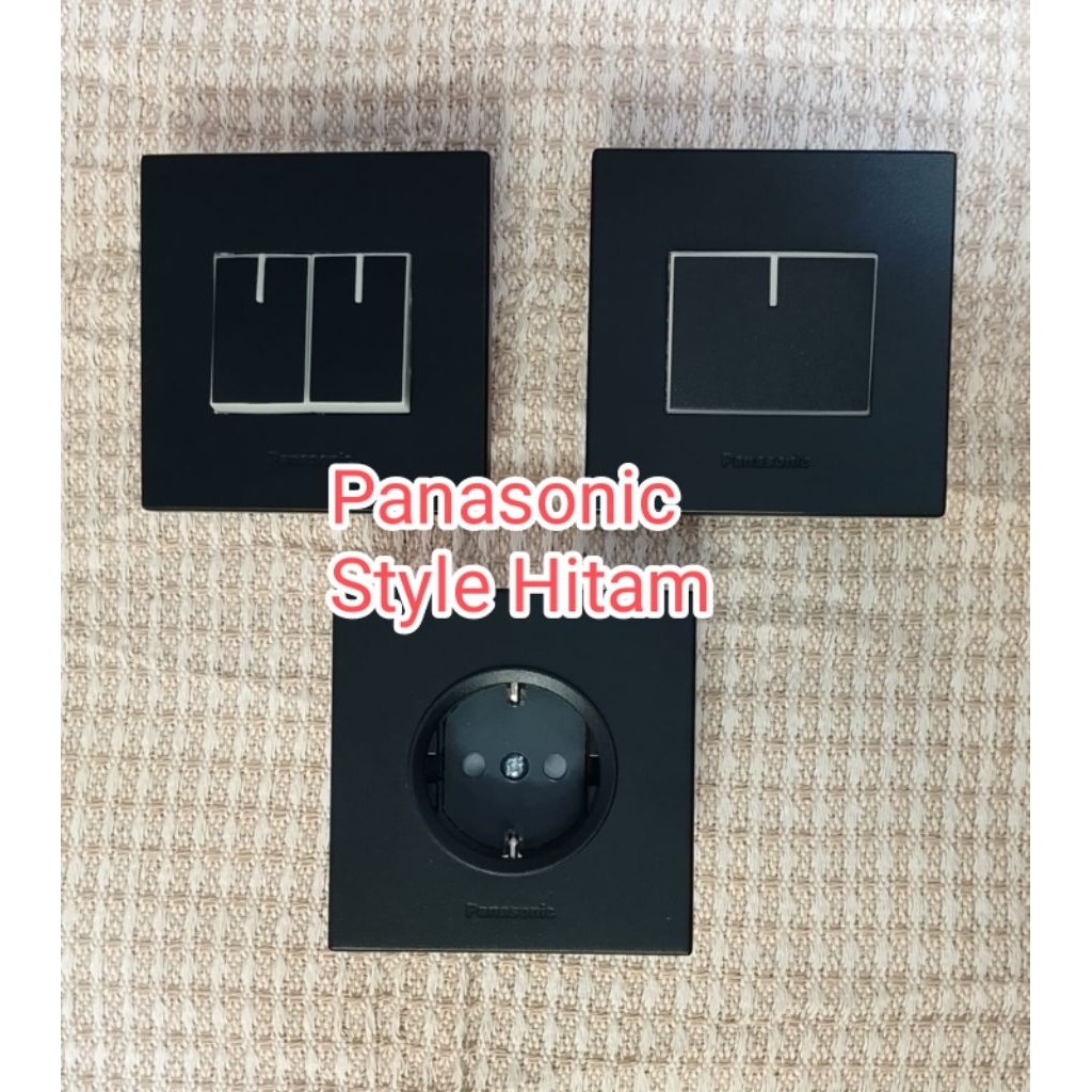 Saklar Panasonic Style Hitam