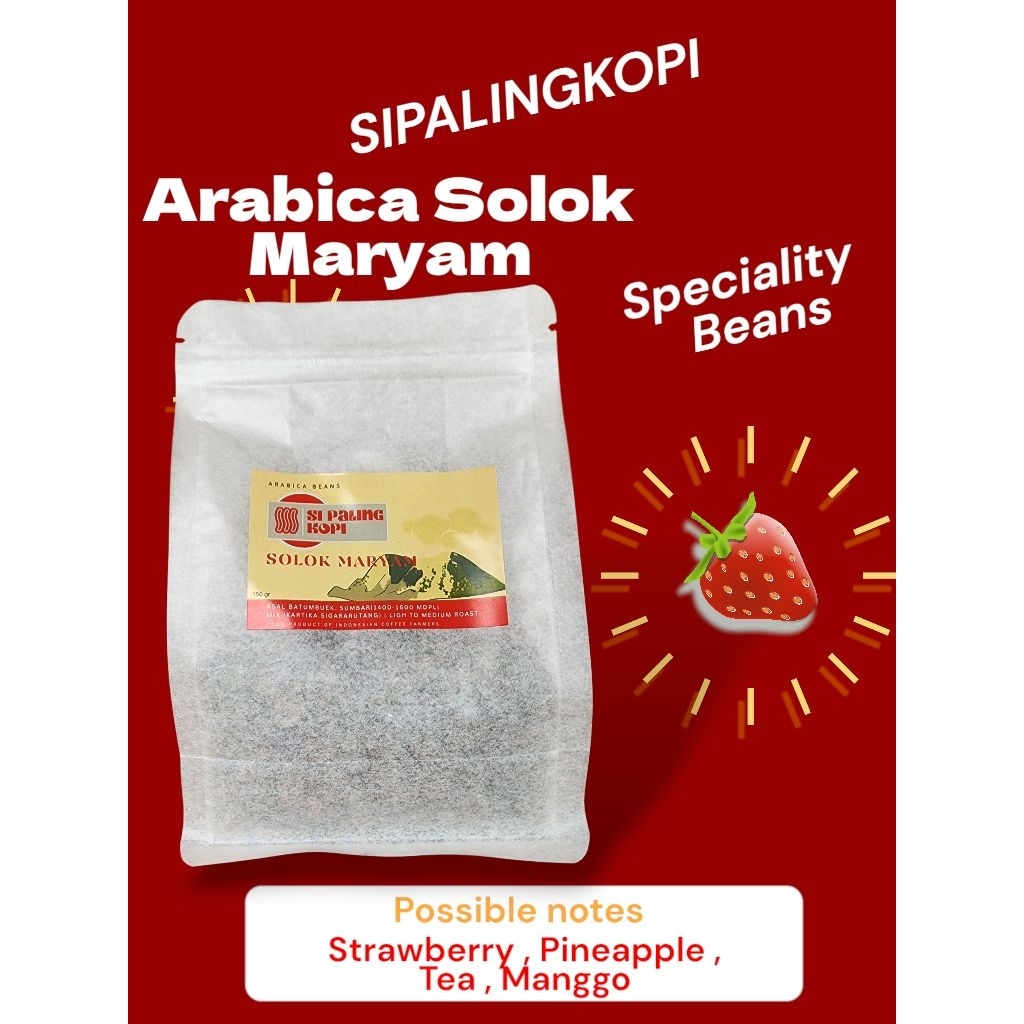 Biji Kopi Arabica Speciality Origin Solok (Sumatra barat) Beans Coffee