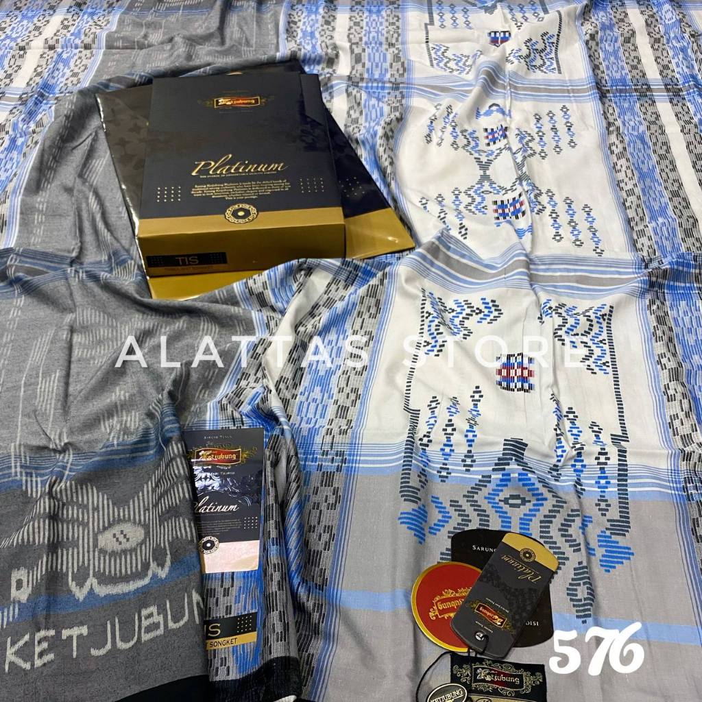 SARUNG KETJUBUNG PLATINUM GOLD ORI TIS DIS JSG JGN GSI JSK DPS FREE PAPER BAG ORI // Sarung Ketjubun