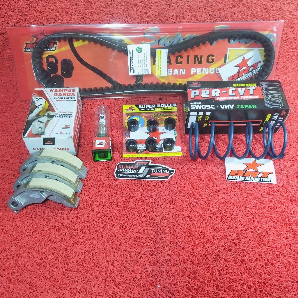 PAKET UPGRADE CVT KIRIAN BRT N MAX 155 OLD / NMAX NEW 155 / AEROX 155 / LEXI VANBELT ROLLER KAMPAS G