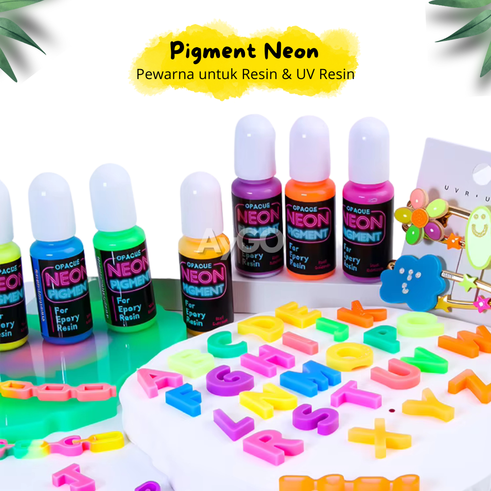 Pigment Neon / Pigment fluorescent / Pewarna Neon Resin Epoxy/UV Resin