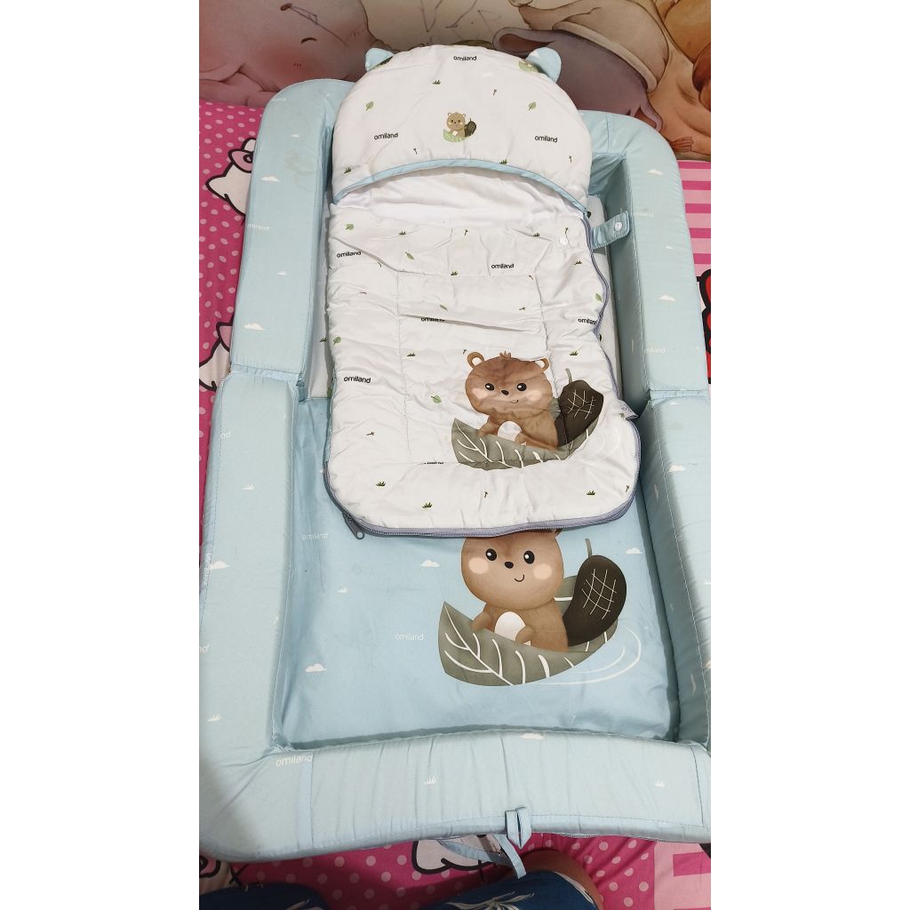 Preloved Kasur Bayi Omiland, Kasur Kolam bisa jadi Sofa Bayi tertera seperti di Foto gratis Selimut 