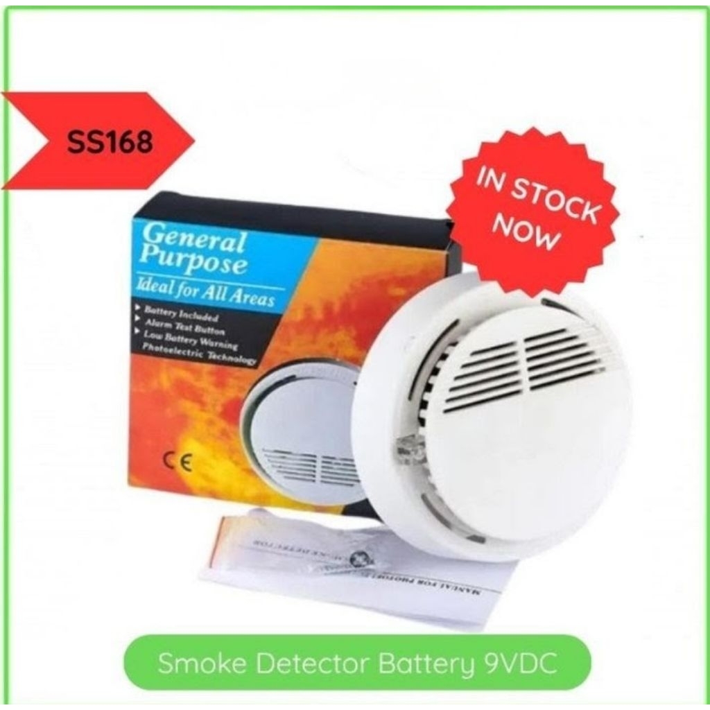 Portabel Smoke  Detektor SS-168 ,(RS-168)/ Smoke Alarm (Include Battery)