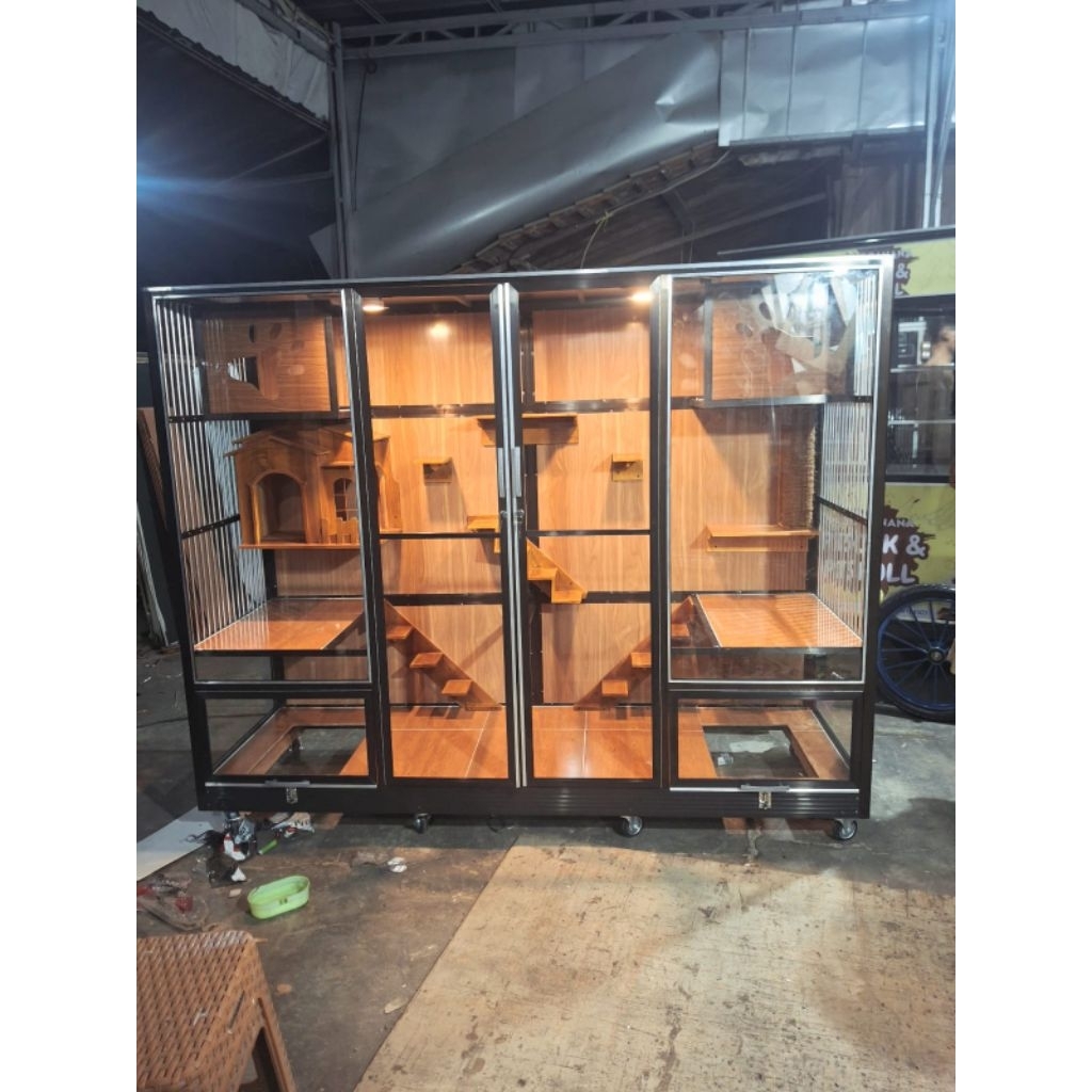 Kandang Kucing Aluminium/Kandang Peliharaan Aluminium/Kandang Aluminium/Kandang