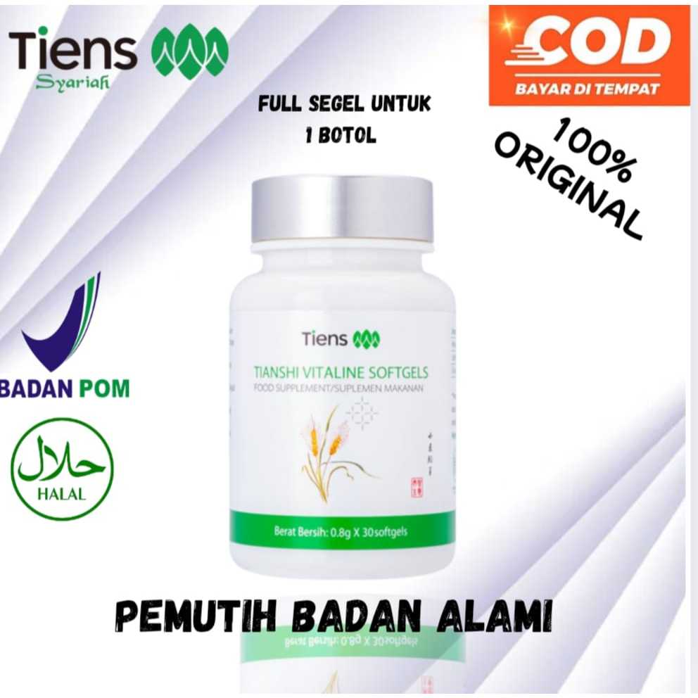 TIENS VITALINE SOFTGELS Pemutih badan alami tiens ORI 100%